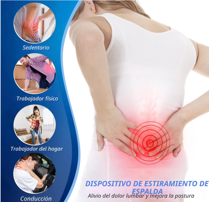 Estirador Lumbar Ajustable — Alivio de Espalda en Casa
